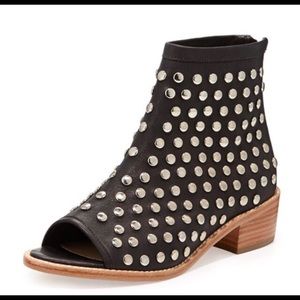 Loeffler Randall Ione Studded Peep Toe Bootie